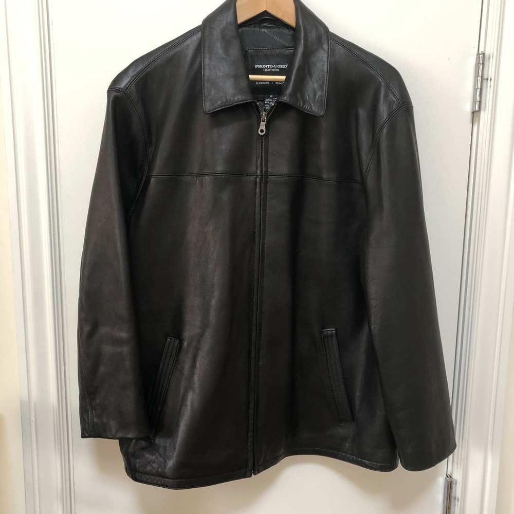 Pronto Uomo Leather Jacket, Size Medium, Like New